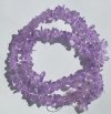 16-inch Strand of Dyed Purple Glass Chips